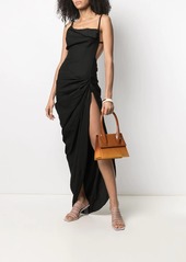 Jacquemus ruched evening gown