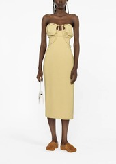 Jacquemus strapless cut-out dress