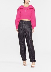 Jacquemus zip-up neck cropped jumper