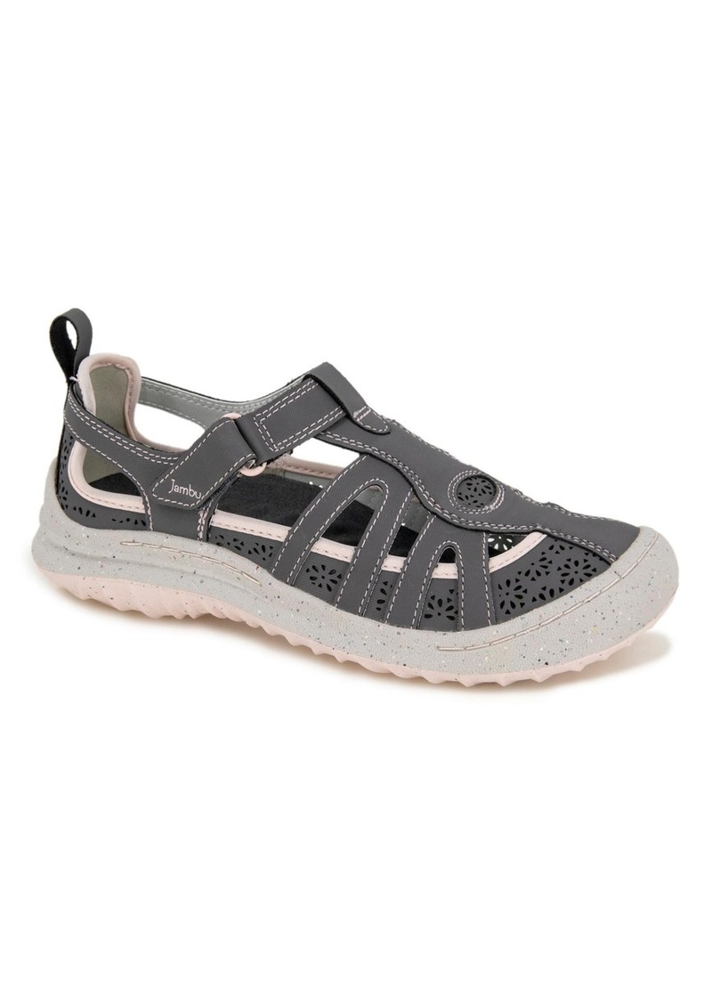 Jambu Women's Joy Flat Sandals - Charcoal, Petal