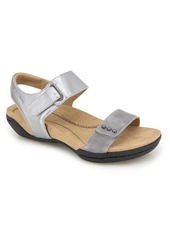 Jambu Women's Morgan Wide Sandals - Gunmetal/Pewter