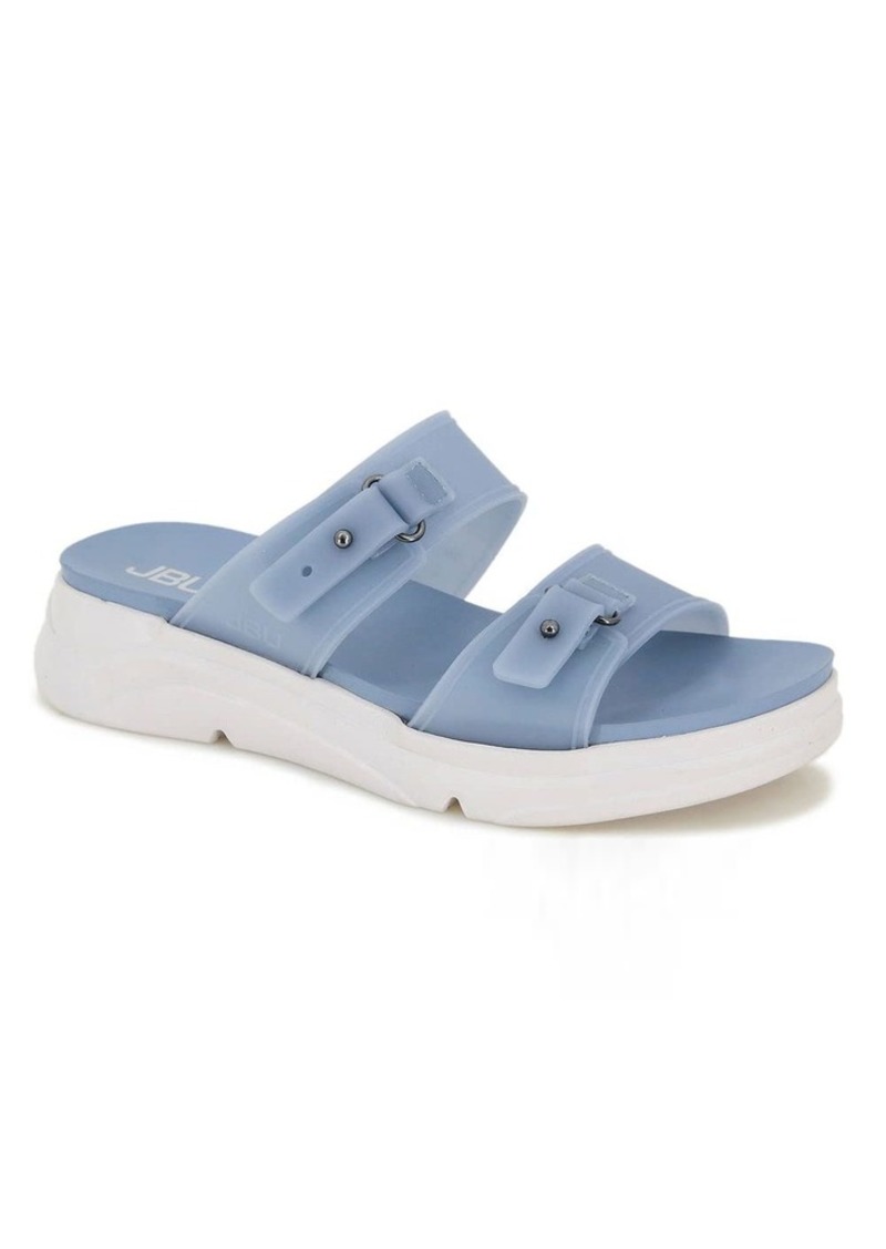 JBU by Jambu Women's Fenton Water Ready Slide Sandal LT Denim Translucent