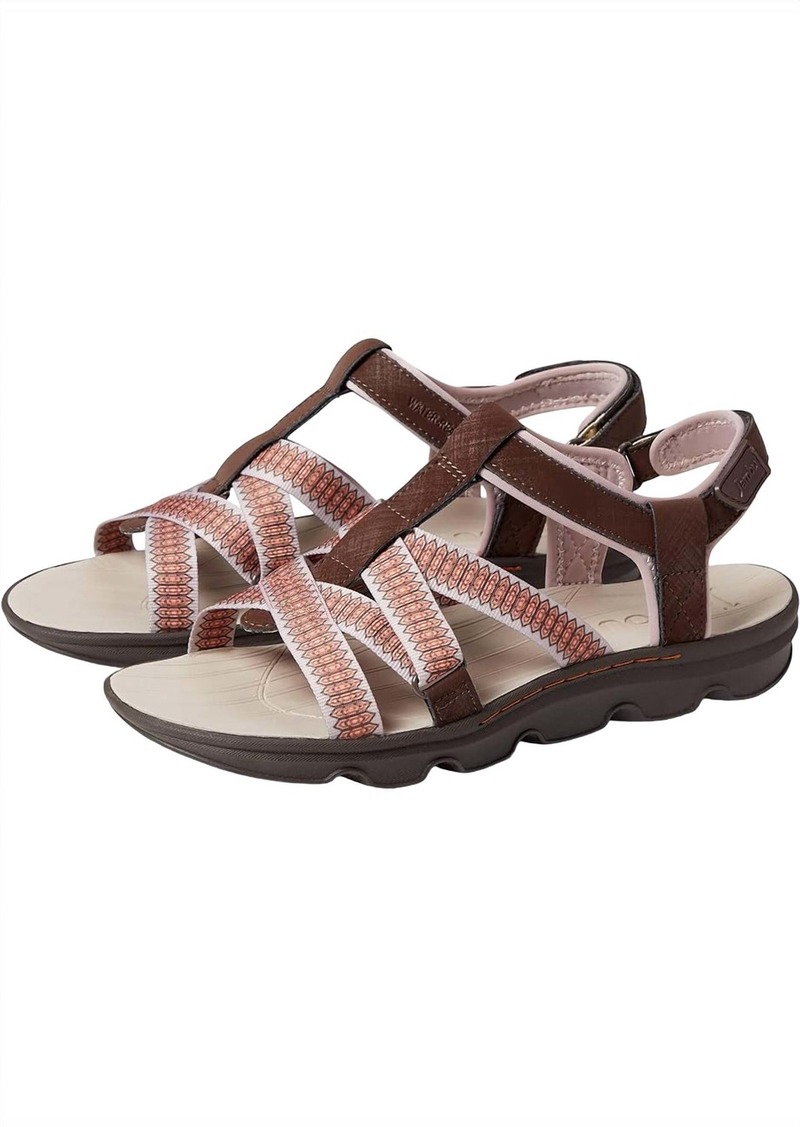 Jambu Women Bay Encore Sandals In Dark Brown/taupe