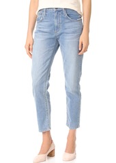 James Jeans Women's Donna High-Rise Straight Leg Ankle Jean in