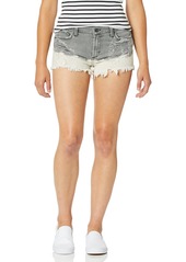 James Jeans Women's Marlo High Rise Mom Shorts Milk & Cookies