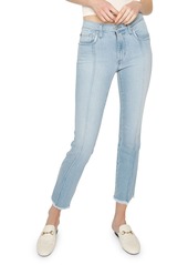 James Jeans Piper Cropped Skinny Jeans w/ Frayed Hem