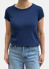 James Perse Curved Hem Tee In Submarine