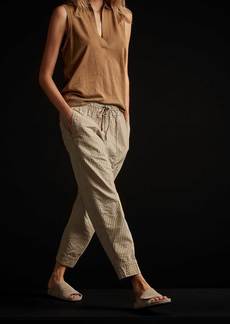 James Perse Easy Fit Self Stripe Pant - Biscuit Pigment