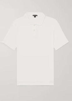 James Perse Elevated Lotus Jersey Polo In White
