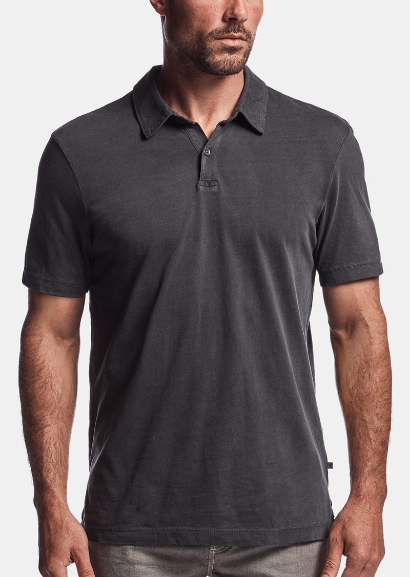 James Perse SUEDED JERSEY POLO