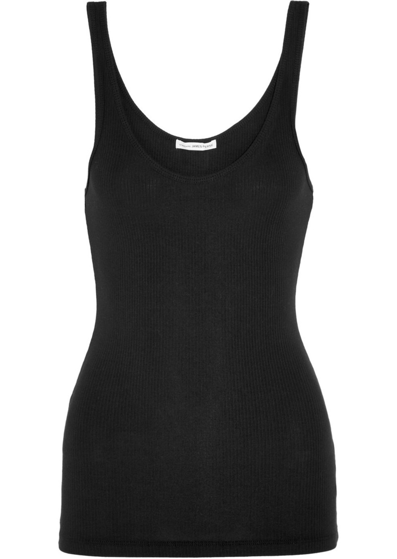 The Daily Ribbed Stretch-cotton Tank