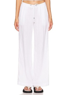 James Perse Wide Leg Relaxed Linen Pant