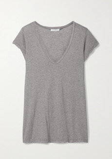 James Perse Melange Cotton-jersey T-shirt