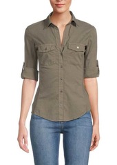 James Perse Solid Chest Pocket Shirt