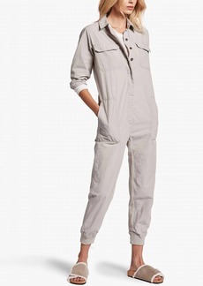 James Perse Utility Jumpsuit In Grey Cloud