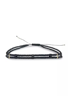 Jan Leslie Beaded Double-Strand Cord Bracelet