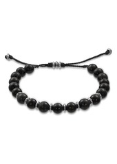 Jan Leslie Black Agate Beaded Bracelet