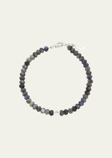 Jan Leslie Men's Blue Sapphire Beaded Bracelet
