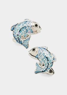 Jan Leslie Men's Koi Fish Mother-of-Pearl Cufflinks