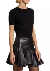 Jason Wu Beaded Knit Wool-Blend Sweater