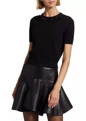 Jason Wu Beaded Knit Wool-Blend Sweater