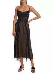 Jason Wu Cosmic Floral Sheer Tulle Dress