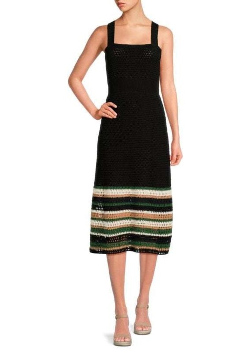 Jason Wu Crochet Squareneck A Line Dress