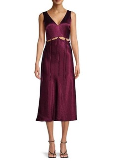 Jason Wu Cutout Satin Midi Dress