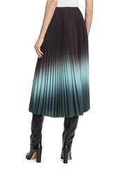 Jason Wu Dip-Dye Pleated Midi-Skirt