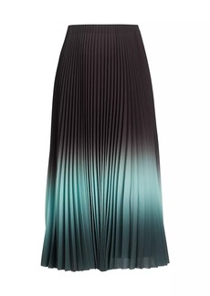 Jason Wu Dip-Dye Pleated Midi-Skirt