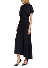 Jason Wu Draped Wool Jersey Maxi Dress