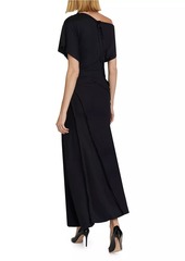 Jason Wu Draped Wool Jersey Maxi Dress