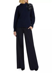 Jason Wu Embellished Merino Wool Sweater