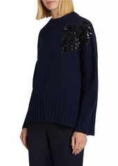 Jason Wu Embellished Merino Wool Sweater