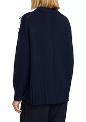 Jason Wu Embellished Merino Wool Sweater