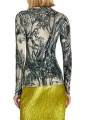 Jason Wu Fable Forest Wool Turtleneck