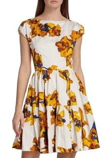 Jason Wu Floral Cap Sleeve Dress