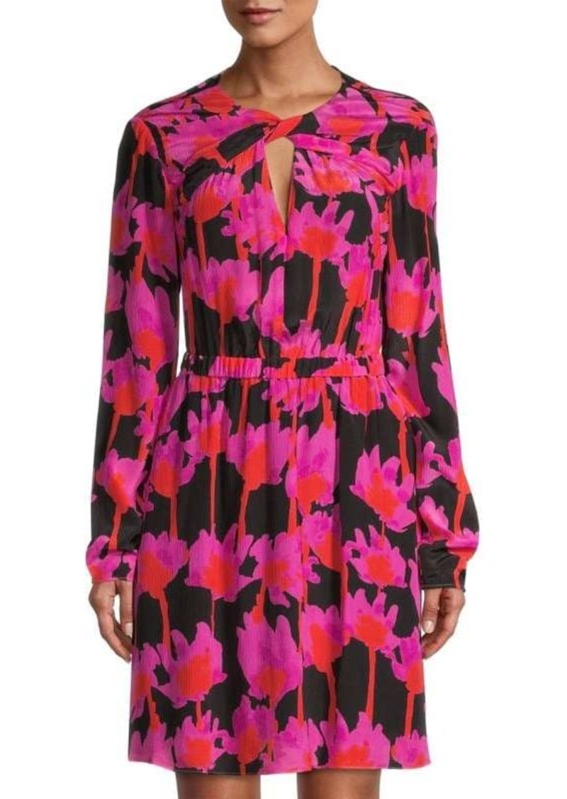 Jason Wu Floral Cutout Mini Dress