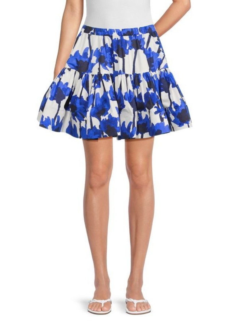 Jason Wu Floral Mini A-Line Skirt