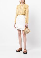 Jason Wu floral-print ruffled silk blouse