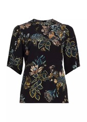 Jason Wu Forest Floral Silk Top