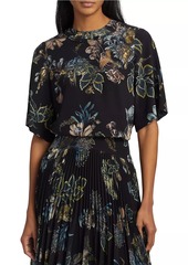 Jason Wu Forest Floral Silk Top