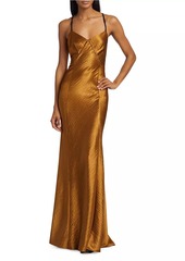 Jason Wu Hammered Satin Backless Gown