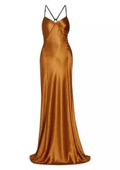 Jason Wu Hammered Satin Backless Gown