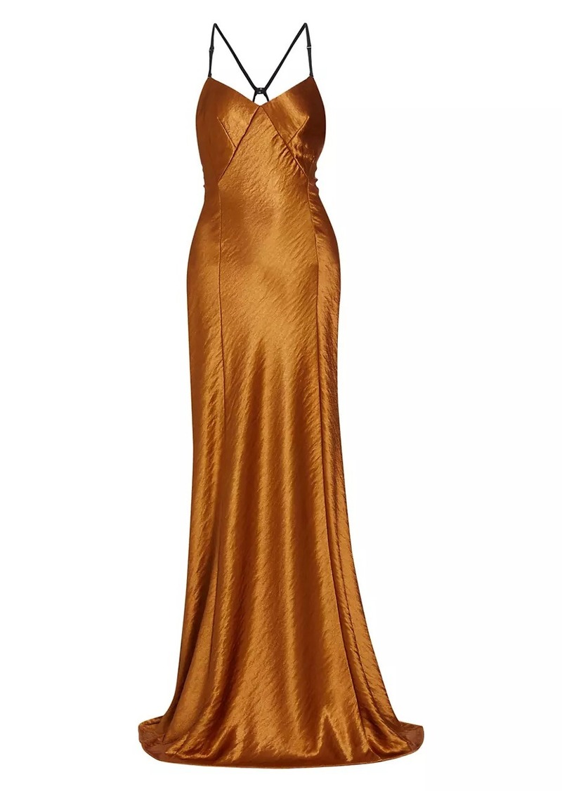 Jason Wu Hammered Satin Backless Gown