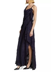 Jason Wu Jacquard Frayed Bias Gown