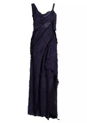 Jason Wu Jacquard Frayed Bias Gown