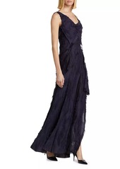 Jason Wu Jacquard Frayed Bias Gown