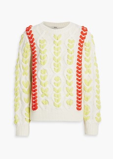 Jason Wu - Cable-knit wool sweater - Yellow - XL