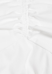 Jason Wu - Cropped gathered cotton-blend poplin blouse - White - US 14